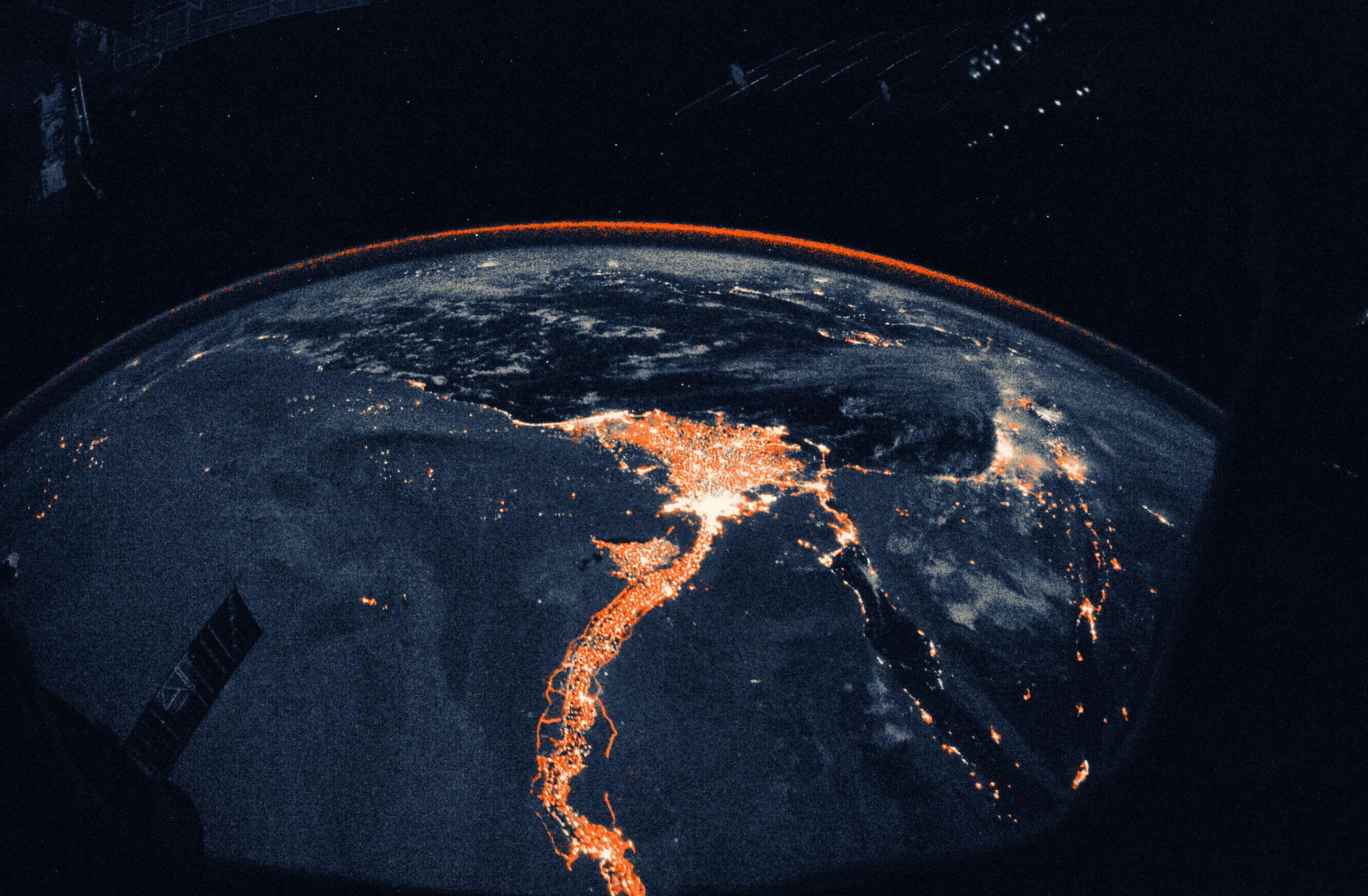 Night Earth Observation taken by the Expedition 25 crew