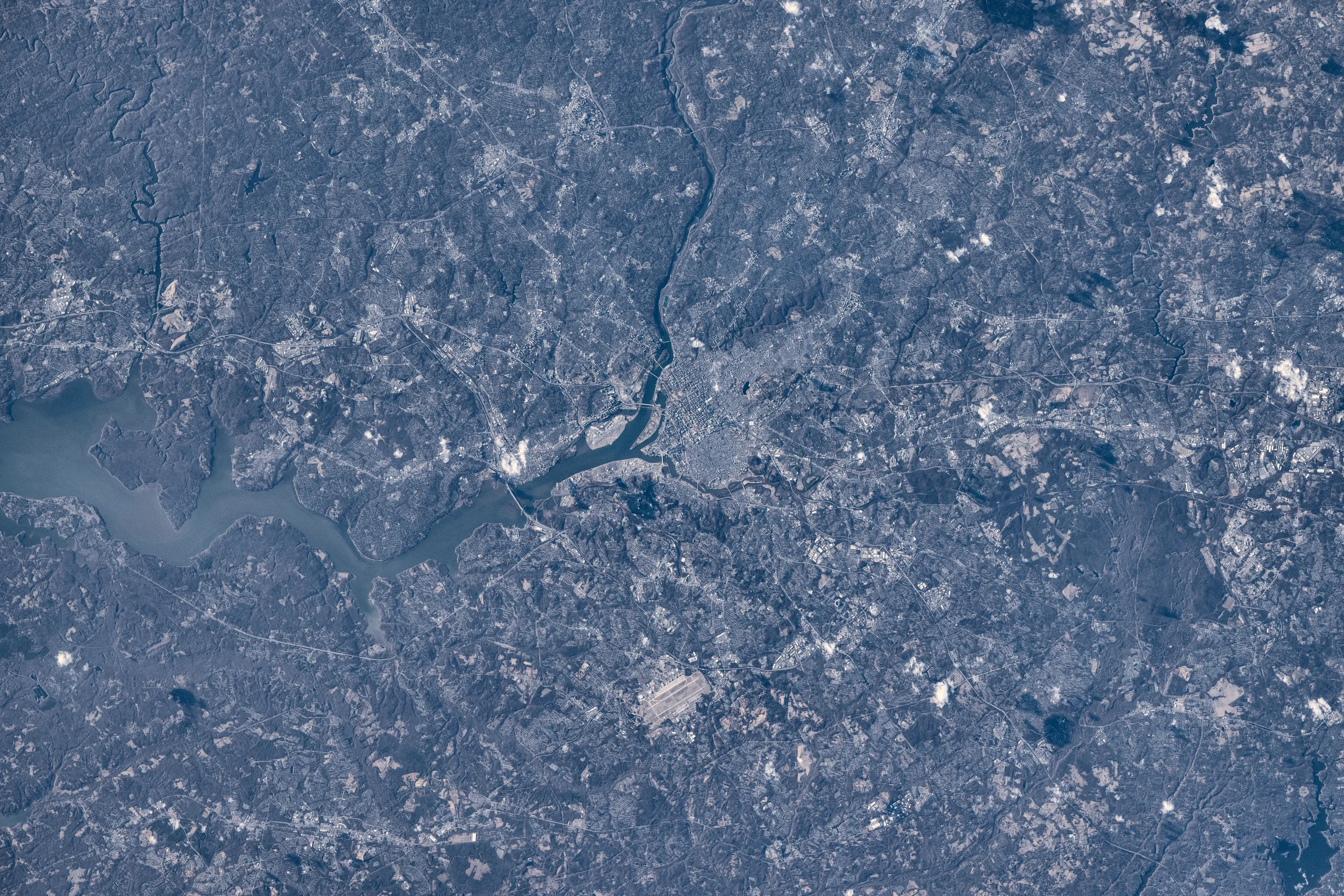 Washington, D.C., located across the Potomac River from Arlington, Virginia