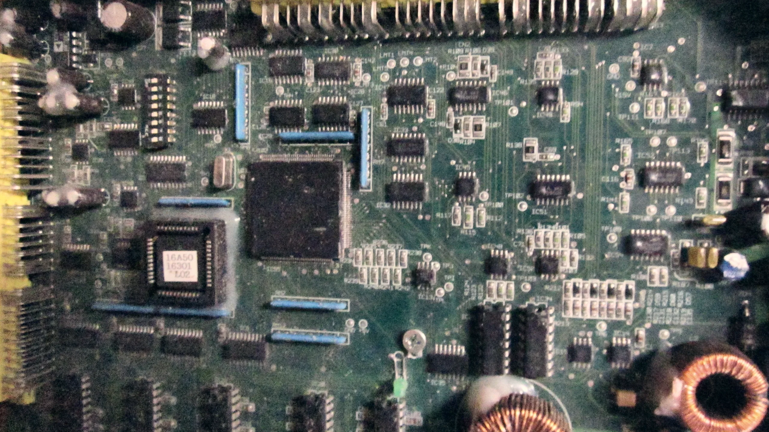 A populated circuit board