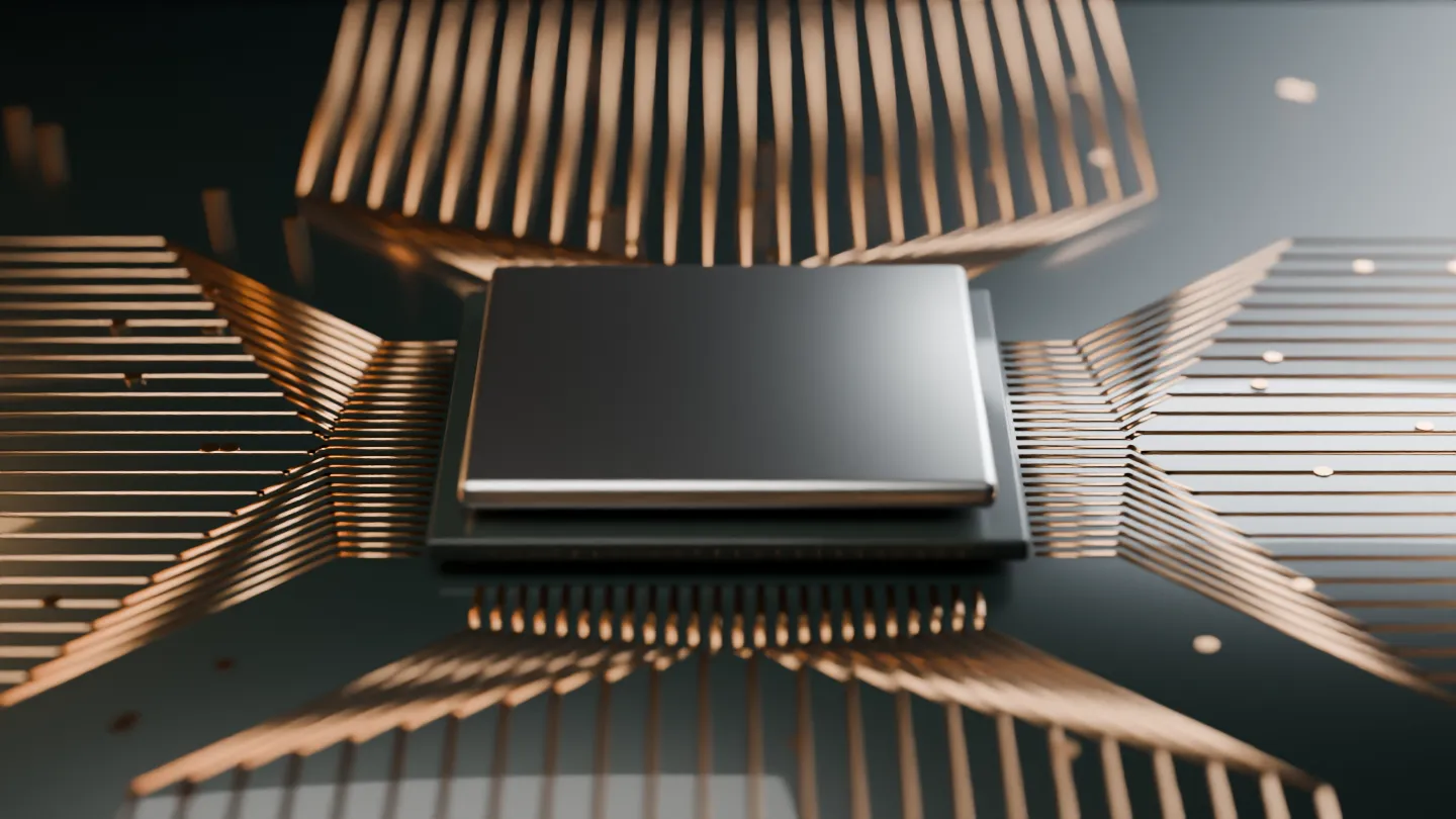 The package on its board — original render