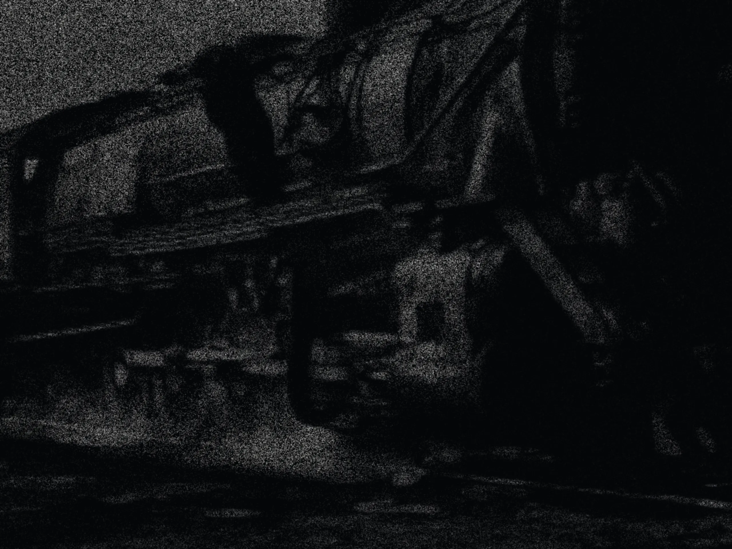 Locomotive driving wheels at speed — A Great Railroad at Work (1942)