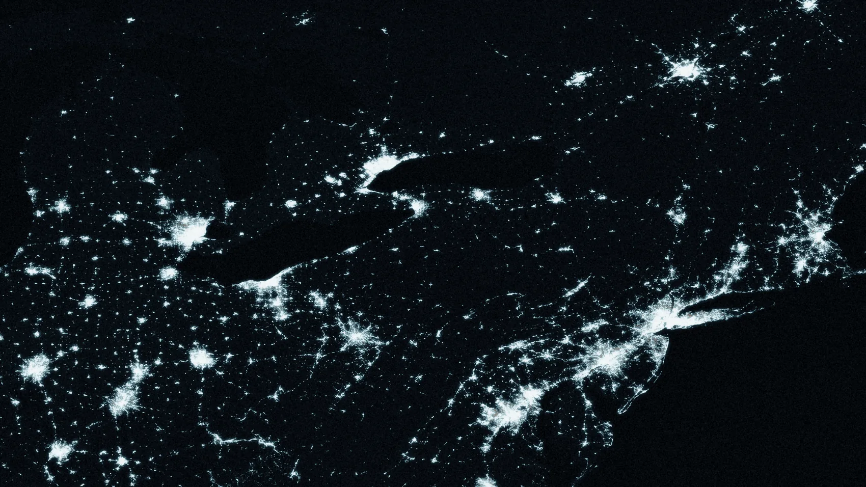 North America at night — NASA Black Marble (2017)