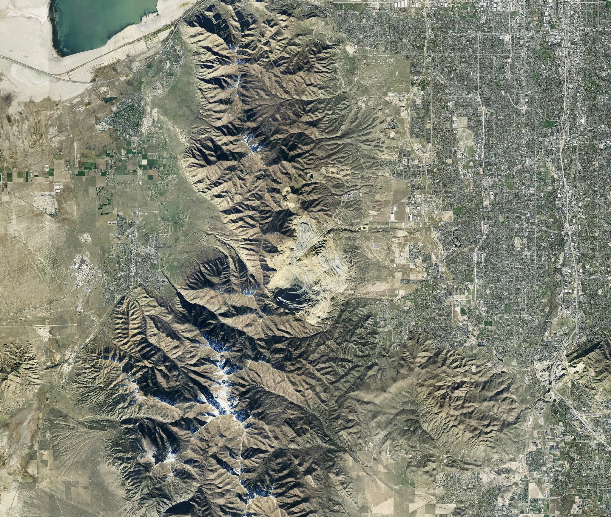 The Oquirrh Mountains and the Salt Lake Valley, Utah