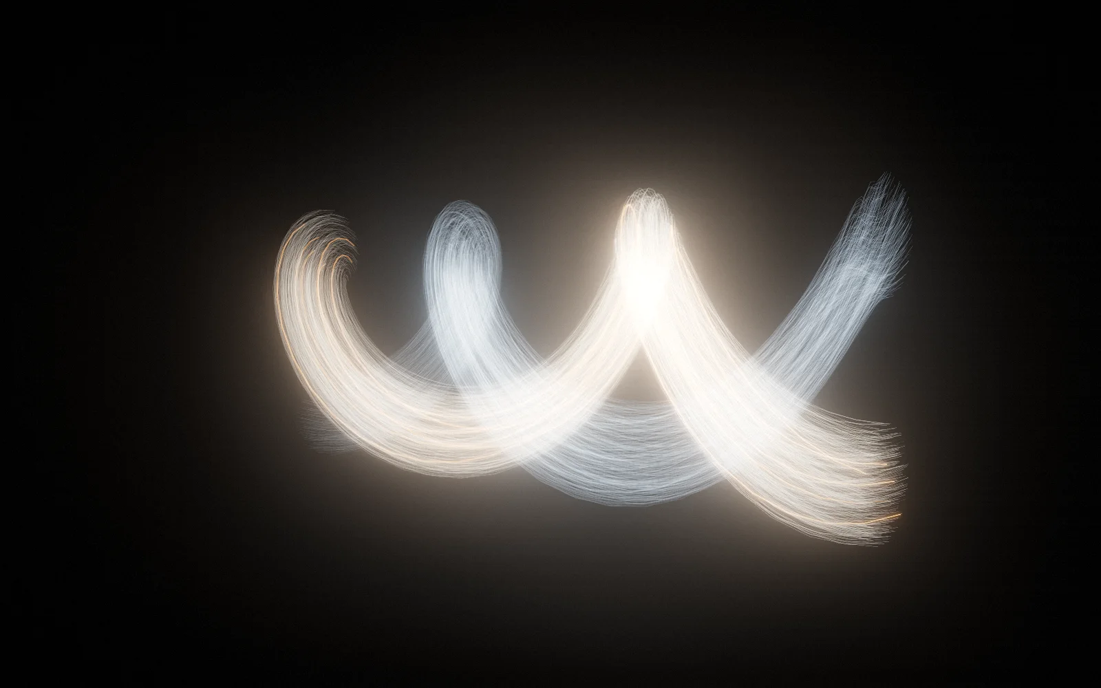 Study IX — Two strands: Two bundles wound round one another, each holding the other’s shape.