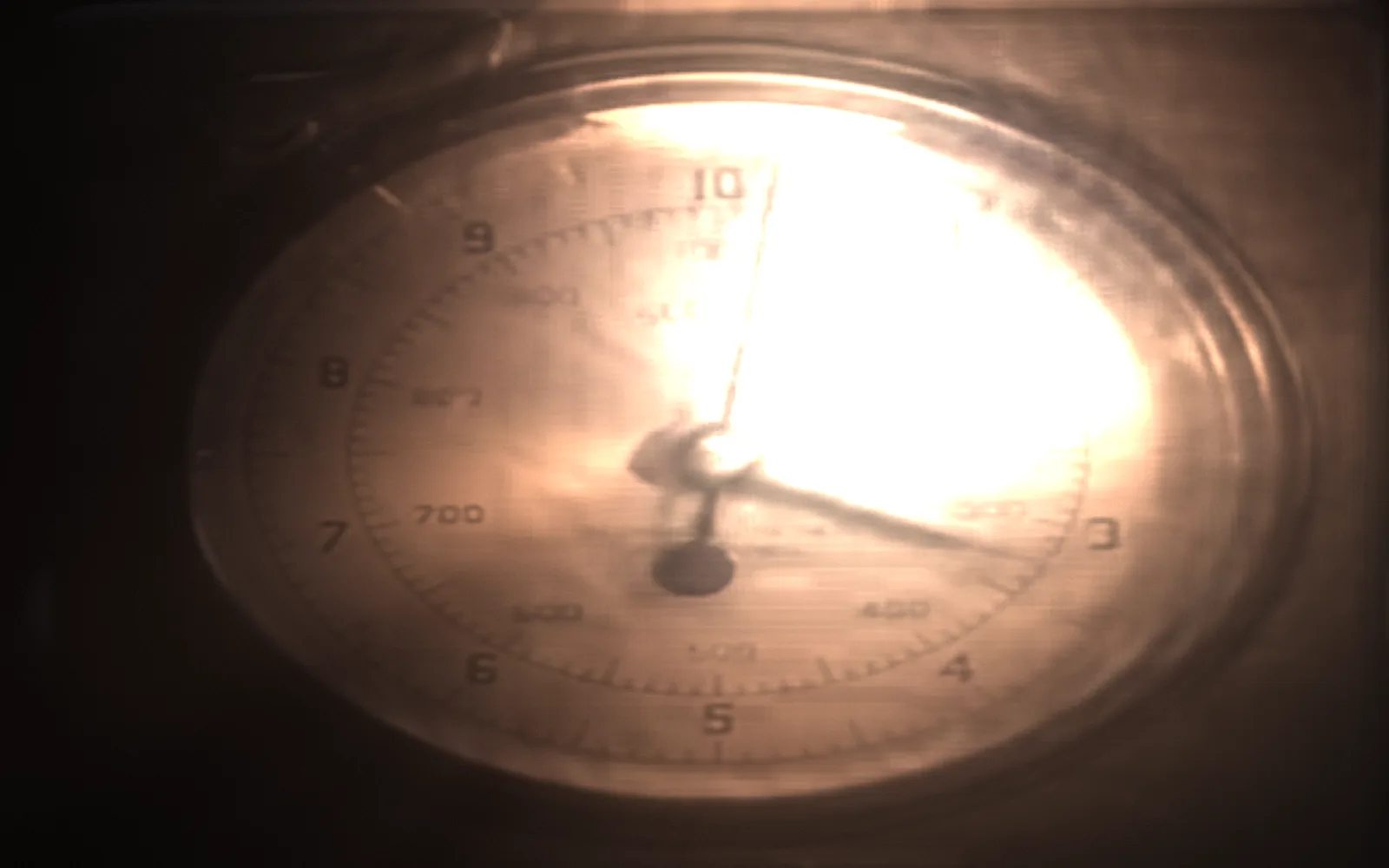 A meter — Precisely So, 1937; the film lit again by a moving light, the rest in shadow