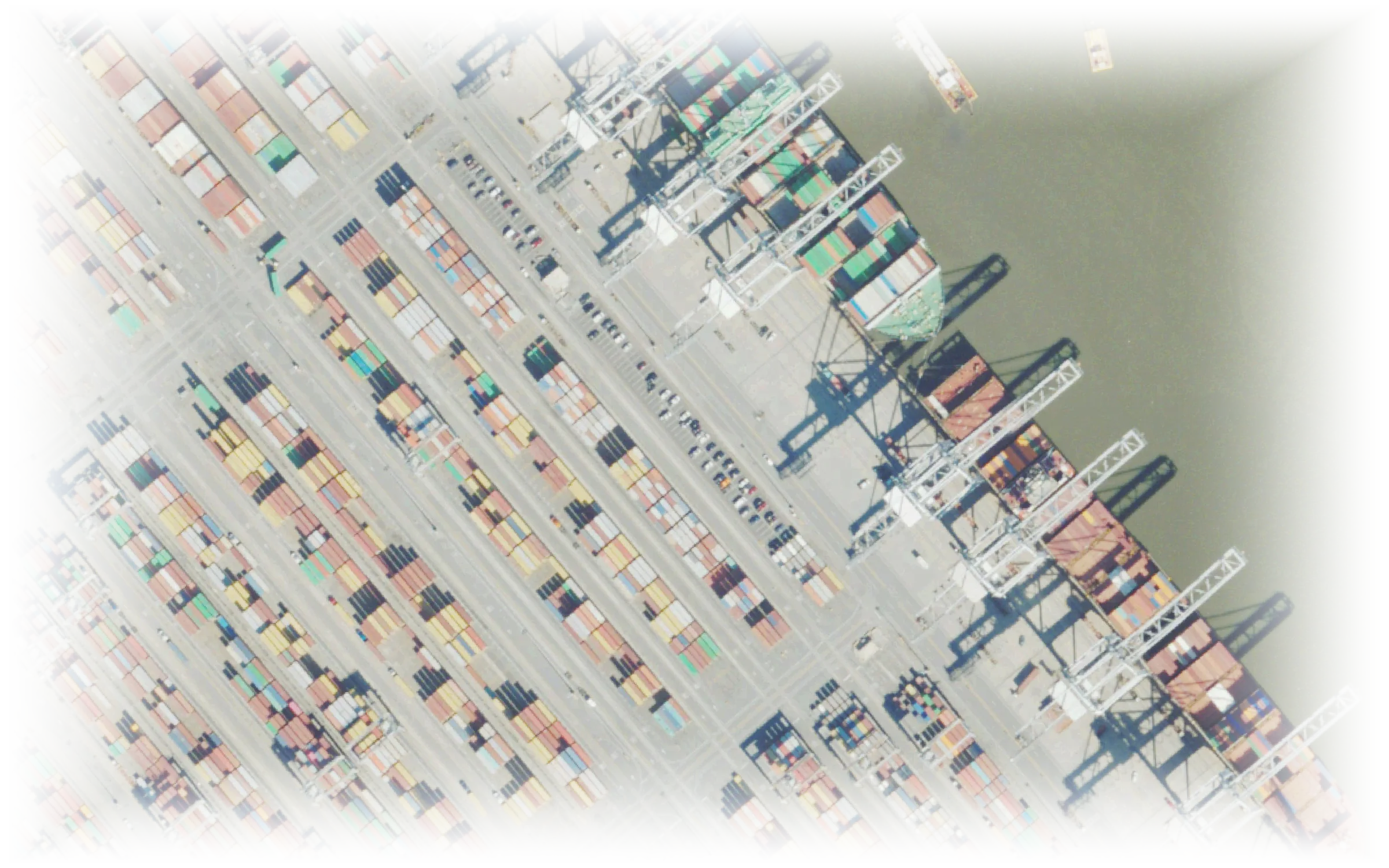 Containers, one by one — field of view 640 m. USDA NAIP aerial imagery