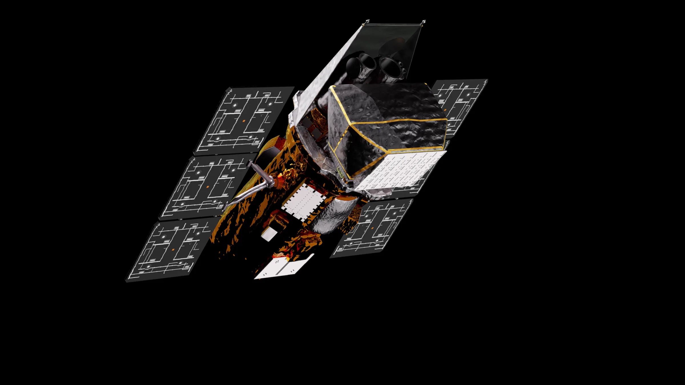 Swift, three-quarter view — NASA Scientific Visualization Studio