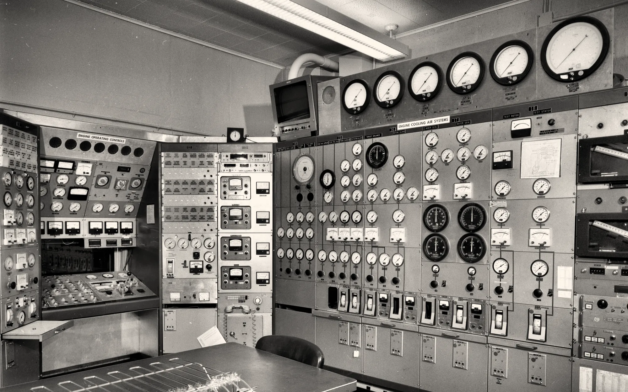 A control room — U.S. National Archives (NARA)