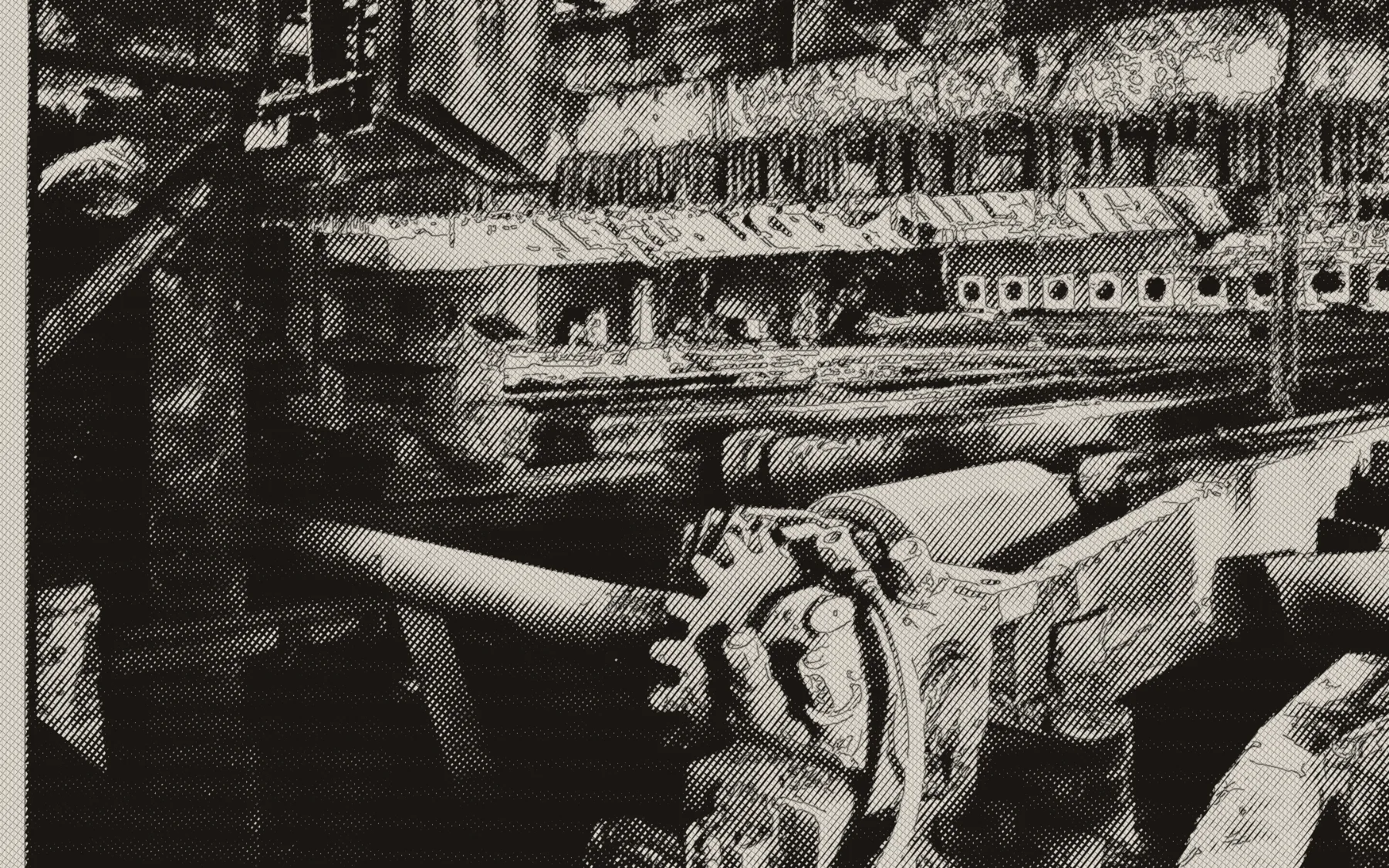 Billet-heating furnace — engraving after a photograph — Historic American Engineering Record, Library of Congress
